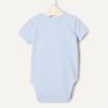 imageAmazon Essentials x Sofia Grainge Unisex Babies Side Snap Short Sleeve BodysuitLight BlueBunniesStripe