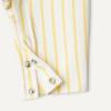 imageAmazon Essentials x Sofia Grainge Unisex Babies Sleeveless Lightweight French Terry RomperGolden Yellow Uneven Stripe