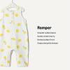 imageAmazon Essentials x Sofia Grainge Unisex Babies Sleeveless Lightweight French Terry RomperIvory Big Lemon