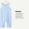 imageAmazon Essentials x Sofia Grainge Unisex Babies Sleeveless Lightweight French Terry RomperLight Blue