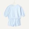 imageAmazon Essentials x Sofia Grainge Unisex Babies Toddlers and Kids Sweatshirt and Shorts French Terry Play SetLight Blue