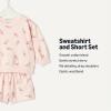 imageAmazon Essentials x Sofia Grainge Unisex Babies Toddlers and Kids Sweatshirt and Shorts French Terry Play SetLight Pink Ice Cream