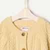 imageAmazon Essentials x Sofia Grainge Unisex Toddlers and Babies Cable Knit Fisherman Cardigan SweaterButter Yellow