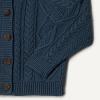 imageAmazon Essentials x Sofia Grainge Unisex Toddlers and Babies Cable Knit Fisherman Cardigan SweaterDark Navy