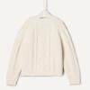 imageAmazon Essentials x Sofia Grainge Unisex Toddlers and Babies Cable Knit Fisherman Cardigan SweaterIvory