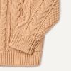 imageAmazon Essentials x Sofia Grainge Unisex Toddlers and Babies Cable Knit Fisherman Cardigan SweaterLight Camel