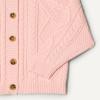 imageAmazon Essentials x Sofia Grainge Unisex Toddlers and Babies Cable Knit Fisherman Cardigan SweaterLight Pink