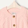imageAmazon Essentials x Sofia Grainge Unisex Toddlers and Babies Cable Knit Fisherman Cardigan SweaterLight Pink