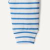 imageAmazon Essentials x Sofia Grainge Unisex Toddlers and Babies Cotton Knit Short Sleeve Shirt amp Pants SetBlue Ivory Uneven Stripe