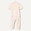 imageAmazon Essentials x Sofia Grainge Unisex Toddlers and Babies Cotton Knit Short Sleeve Shirt amp Pants SetIvory