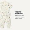 imageAmazon Essentials x Sofia Grainge Unisex Toddlers and Babies Cotton Knit Short Sleeve Shirt amp Pants SetIvory Beach