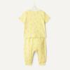 imageAmazon Essentials x Sofia Grainge Unisex Toddlers and Babies Cotton Knit Short Sleeve Shirt amp Pants SetLight Yellow Ice Cream