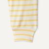 imageAmazon Essentials x Sofia Grainge Unisex Toddlers and Babies Cotton Knit Short Sleeve Shirt amp Pants SetWarm Yellow Ivory Uneven Stripe