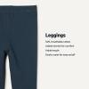 imageAmazon Essentials x Sofia Grainge Unisex Toddlers and Babies Cotton Stretchy Leggings with Elastic WaistDark NavyIvoryLight Blue