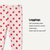 imageAmazon Essentials x Sofia Grainge Unisex Toddlers and Babies Cotton Stretchy Leggings with Elastic WaistIvoryRedApple Hearts