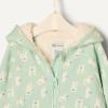 imageAmazon Essentials x Sofia Grainge Unisex Toddlers and Babies French Terry Zip Hoodie SweatshirtPale Green Rabbits