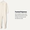imageAmazon Essentials x Sofia Grainge Unisex Toddlers and Babies SnugFit Cotton Footed PajamasIvoryPale Green