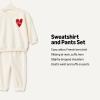 imageAmazon Essentials x Sofia Grainge Unisex Toddlers and Babies Sweatshirt amp Sweatpant SetHeartsValentine