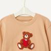 imageAmazon Essentials x Sofia Grainge Unisex Toddlers and Babies Sweatshirt amp Sweatpant SetLight Camel Big Bear Heart
