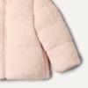 imageAmazon Essentials x Sofia Grainge Unisex Toddlers and Babies Teddy Puffer Jacket Winter Coat Fleece LinedLight Pink