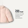 imageAmazon Essentials x Sofia Grainge Unisex Toddlers and Babies Teddy Puffer Jacket Winter Coat Fleece LinedLight Pink