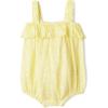imageAmazon Essentials x Sofia Grainge Baby Girls Cotton Gauze Sleeveless RomperLight Yellow Ditsy Floral