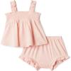 imageAmazon Essentials x Sofia Grainge Baby Girls Cotton Sleeveless Shirt and Shorts Play SetLight Pink
