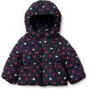 imageAmazon Essentials x Sofia Grainge Girls WaterRepellent Hooded Puffer JacketNavy Hearts