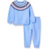 Cornflower Blue Fair Isle Geo