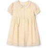 imageAmazon Essentials x Sofia Grainge Toddler and Baby Girls Cotton Sateen Dress with CollarLight Yellow Delicate Floral