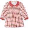 imageAmazon Essentials x Sofia Grainge Toddler and Baby Girls Long Sleeve Flannel DressIvory Raspberry Red Windowpane