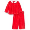 imageAmazon Essentials x Sofia Grainge Toddler and Baby Girls RelaxedFit Corduroy Velour SetRed