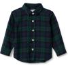 Dark Emerald Green Deep Blue Plaid