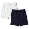 imageAmazon Essentials x Sofia Grainge Toddlers and Baby Boys PullOn Knit French Terry Shorts Pack of 2ElephantsWhite