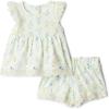 imageAmazon Essentials x Sofia Grainge Toddlers and Baby Girls Cotton Eyelet Top amp Shorts Play Set MultipacksIvory Bouquet
