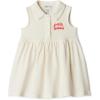 imageAmazon Essentials x Sofia Grainge Toddlers and Baby Girls Cotton Pique Sleeveless DressIvory Red Petit Soleil