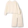 imageAmazon Essentials x Sofia Grainge Toddlers and Baby Girls French Terry Sweatshirt Pant and Top SetIvory
