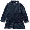 imageAmazon Essentials x Sofia Grainge Toddlers and Baby Girls Long Sleeve Velour Corduroy DressNavy