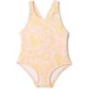 imageAmazon Essentials x Sofia Grainge Toddlers and Baby Girls OnePiece Swimsuit with Crisscross Straps Ruffle DetailShell Pink Ornate Paisley