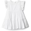 imageAmazon Essentials x Sofia Grainge Toddlers and Baby Girls Woven Cotton Sateen Fit amp Flare Casual DressWhite