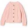 imageAmazon Essentials x Sofia Grainge Unisex Toddlers and Babies Cable Knit Fisherman Cardigan SweaterLight Pink