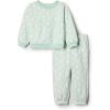 imageAmazon Essentials x Sofia Grainge Unisex Toddlers and Babies Sweatshirt amp Sweatpant SetPale Green Rabbits