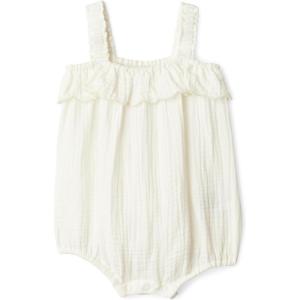 imageAmazon Essentials x Sofia Grainge Baby Girls Cotton Gauze Sleeveless RomperIvory