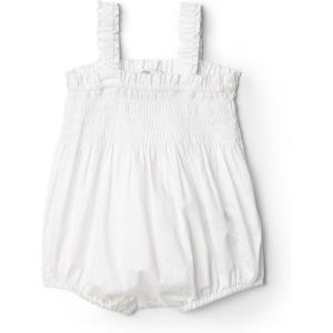 imageAmazon Essentials x Sofia Grainge Baby Girls Woven Sleeveless Ruffle RomperWhite