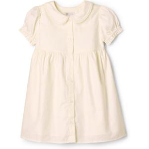 imageAmazon Essentials x Sofia Grainge Toddler and Baby Girls Cotton Sateen Dress with CollarIvory