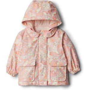 imageAmazon Essentials x Sofia Grainge Toddler and Baby Girls WaterRepellent Rain JacketPeach Craft Floral