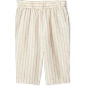imageAmazon Essentials x Sofia Grainge Toddlers and Baby Boys Cotton Linen Pullon PantsTaupe Even Stripe
