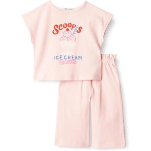 imageAmazon Essentials x Sofia Grainge Toddlers and Baby Girls Cotton Pique Short Sleeve TShirt amp Pants Play SetLight Pink Ice Cream