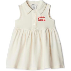 imageAmazon Essentials x Sofia Grainge Toddlers and Baby Girls Cotton Pique Sleeveless DressIvory Red Petit Soleil