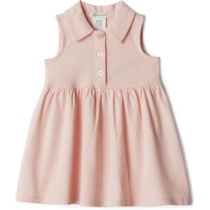 imageAmazon Essentials x Sofia Grainge Toddlers and Baby Girls Cotton Pique Sleeveless DressLight Pink